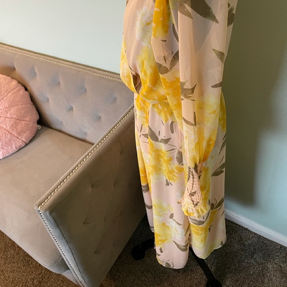 Halogen watercolor floral midi dress - Picture 10 of 16
